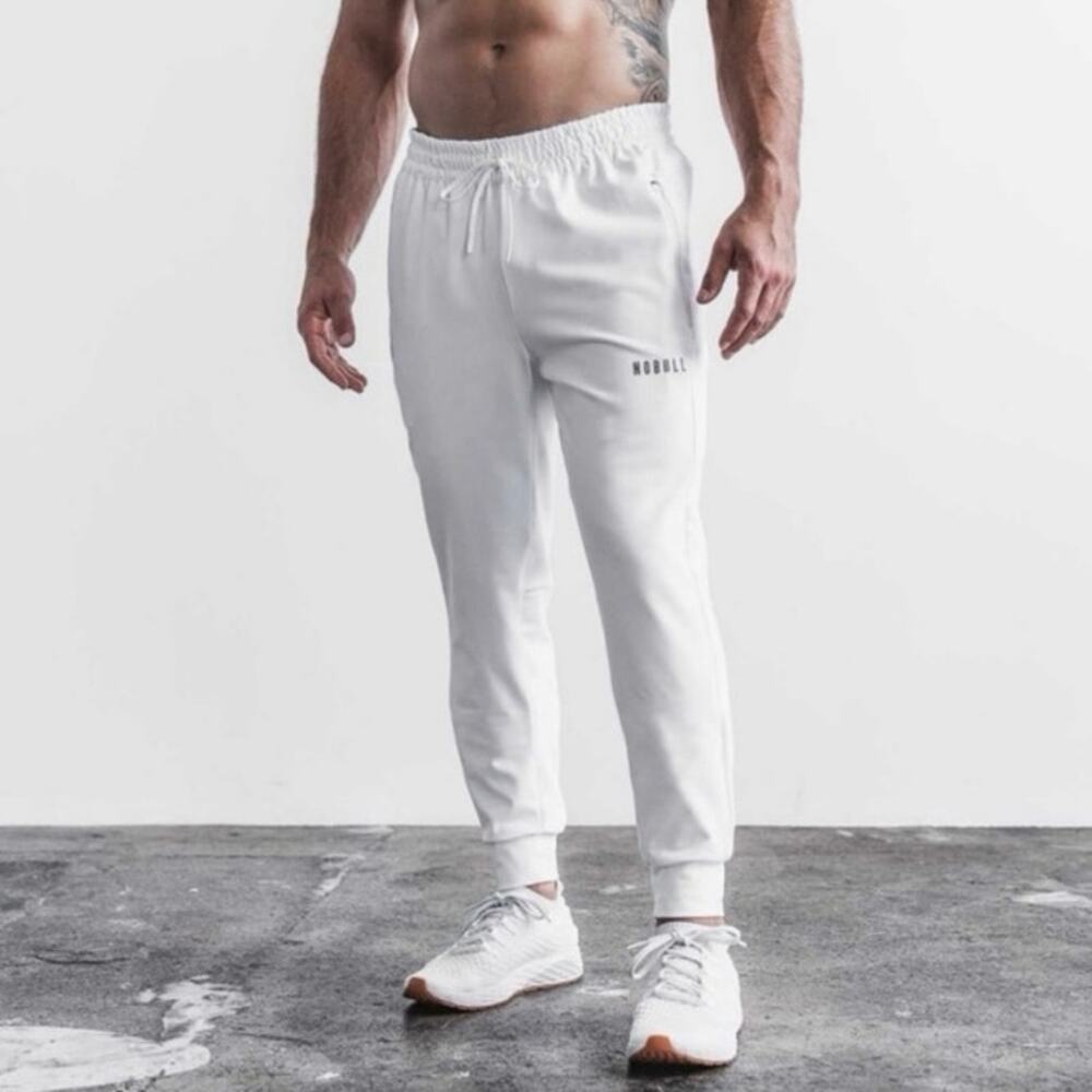 NWT NOBULL Men’s Joggers White Size L